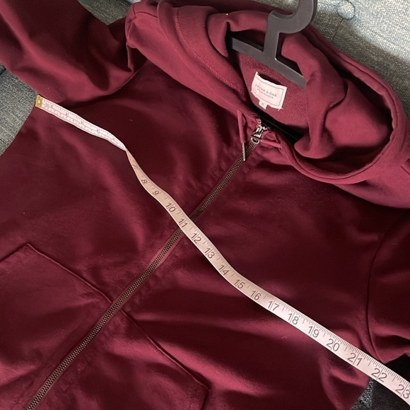 Frank & Oak Maroon Hoodie Size Extra Large - Picture 5 of 6